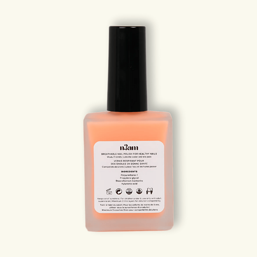 Vernis à ongles halal beige transparent de la marque n3am