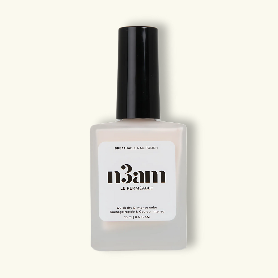 Flacon de Vernis Halal blanc de la marque n3am