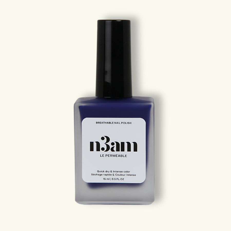 Flacon de vernis halal bleu majorelle de la marque n3am