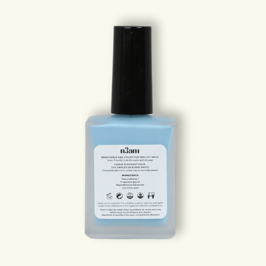 Vernis halal bleu pastel de la marque n3am