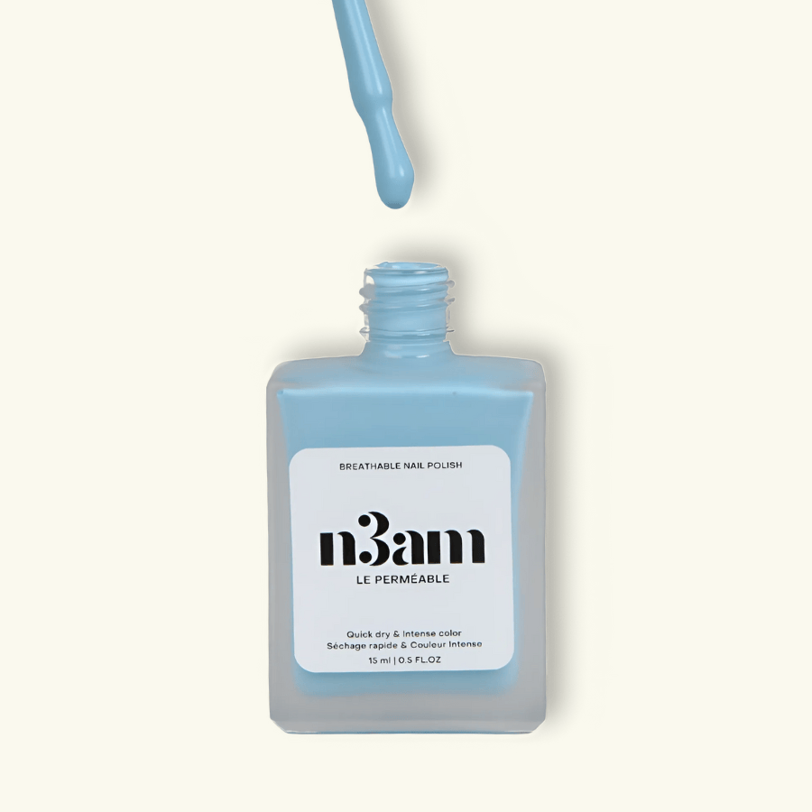 Vernis perméable et halal bleu pastel de la marque n3am
