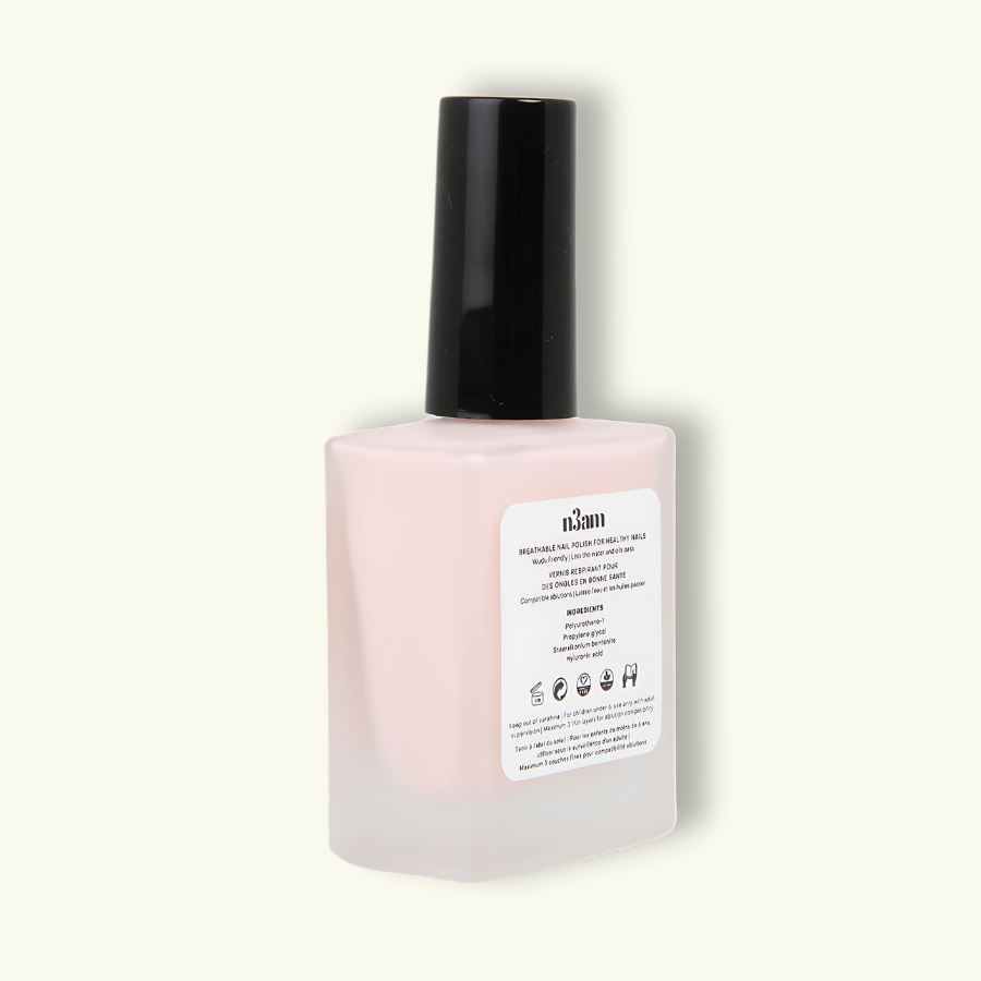 Vernis à ongles halal rose crémeux de la marque n3am