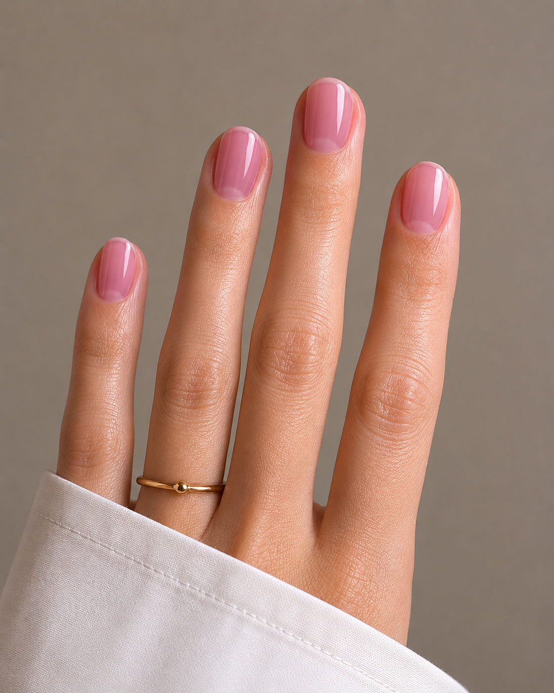 Vernis à ongles halal permeable rose transparent