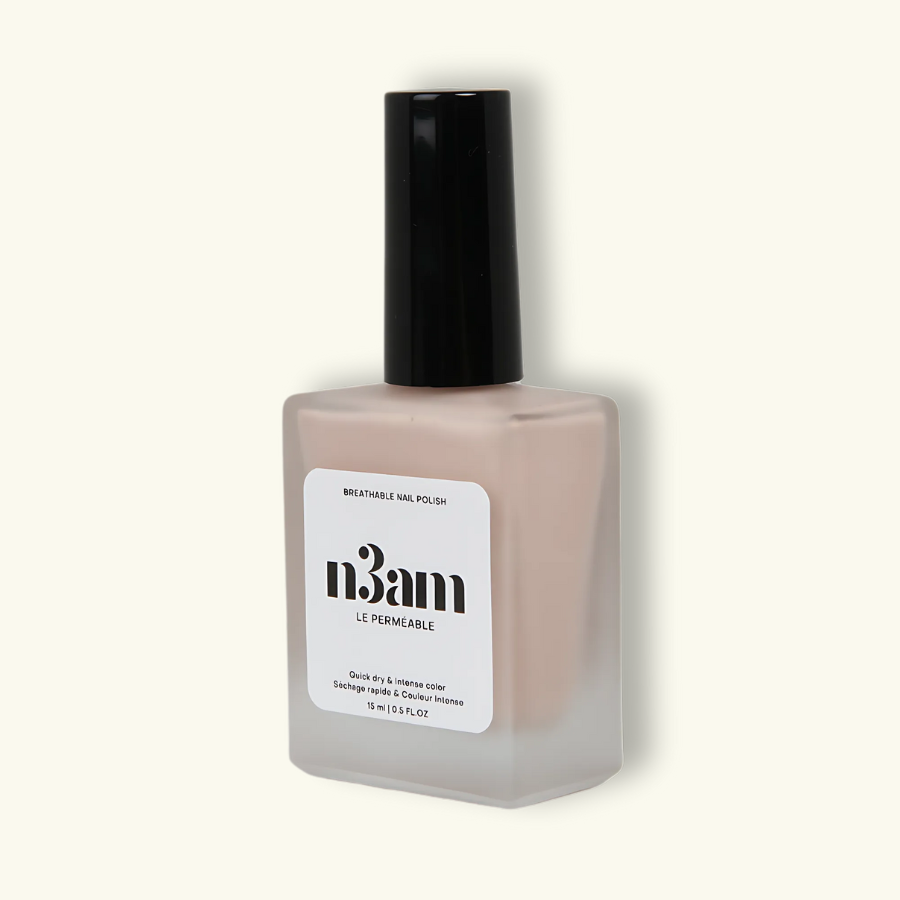 Flacon de vernis perméable cappuccino taupe de la marque halal n3am
