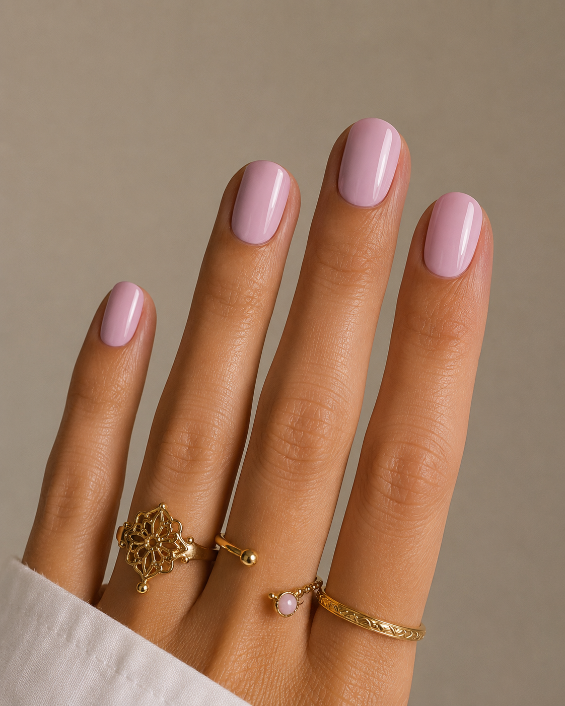Vernis à ongles halal et perméable rose babydoll