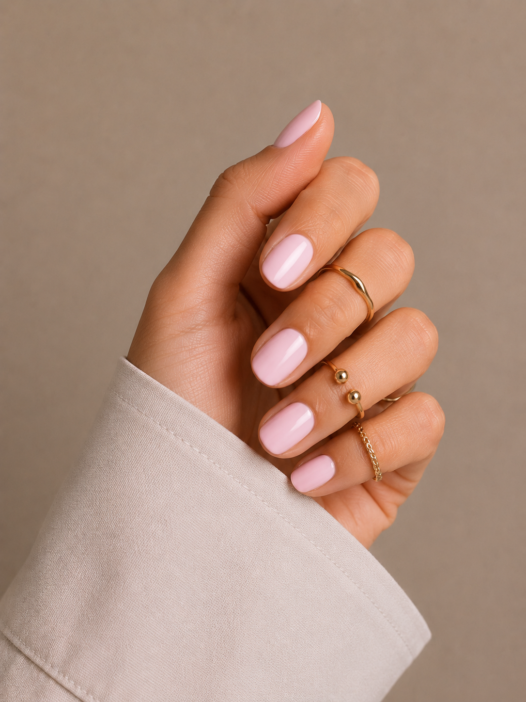Vernis halal permeable rose creme